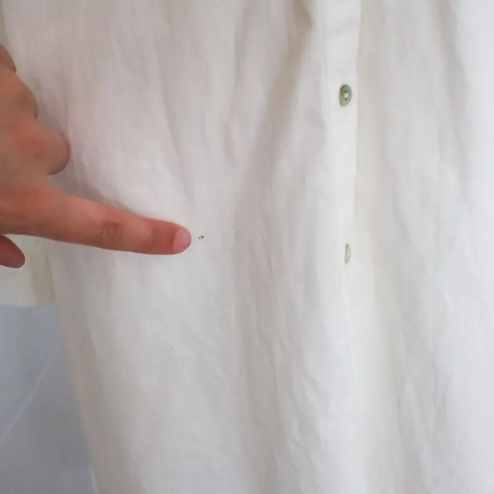 Zara Women's White Cotton Poplin Embroidered Shirt Dress - Medium - Picture 8 of 10